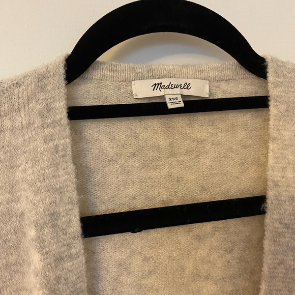 Madewell Kent Long Cardigan Heather Fog - Picture 5 of 6
